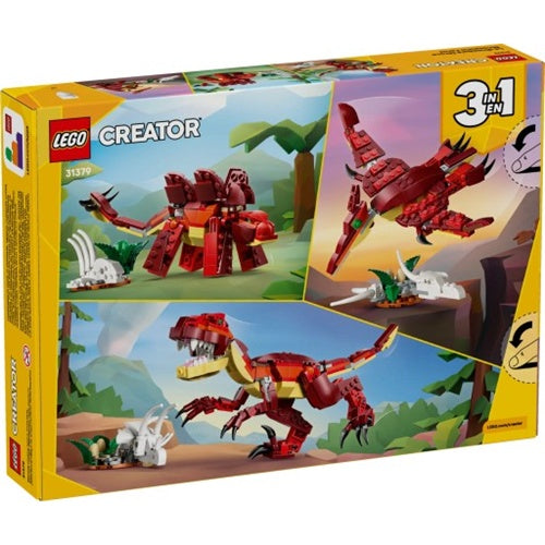 Kocke Lego Creator 3-v-1 Igrača za gradnjo divjega dinozavra, 283 kock, od 8. let (31379)