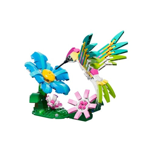 Kocke Lego Creator 3-v-1 Igrača za gradnjo divjih živali: Barviti kolibri, 312 kock, od 8. let (31384)
