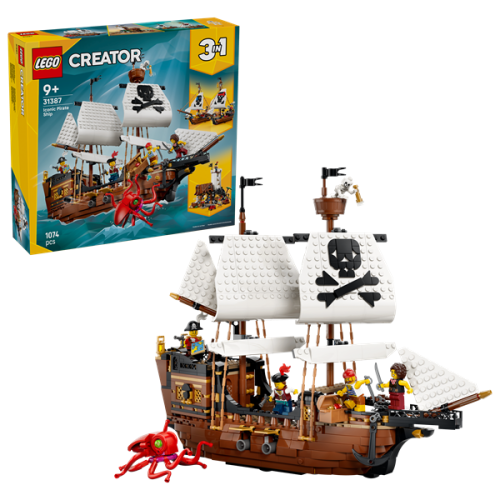 Kocke Lego Creator 3 v 1: Legendarna piratska ladja, 1074 kos, od 9. let (31387)