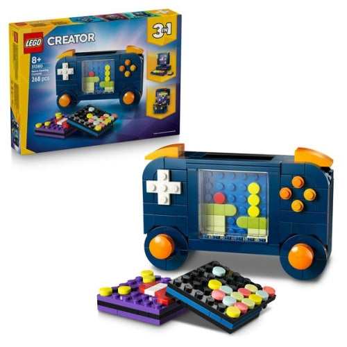 Kocke Lego Creator 3-v-1 Retro igralna konzola, 268 kock, od 8. let (31380)