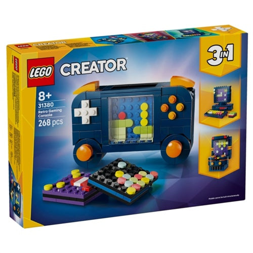 Kocke Lego Creator 3-v-1 Retro igralna konzola, 268 kock, od 8. let (31380)