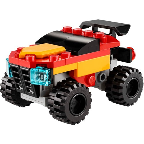 Kocke Lego Creator: Mini spremenljiv pošastni tovornjak (30691), 55 kock, od 6. let