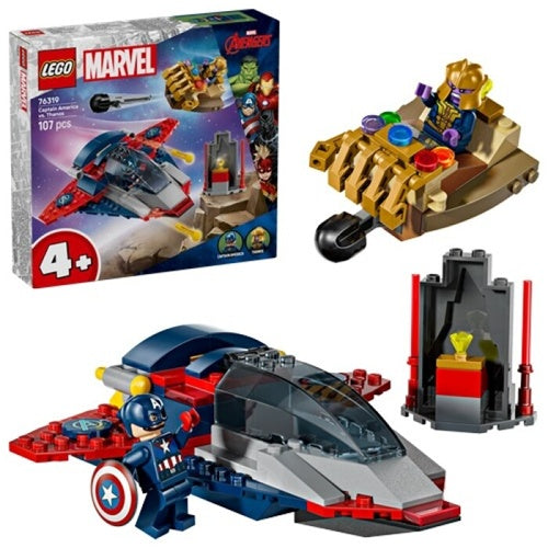 Kocke Lego DC Super Heroes: Stotnik Amerika proti Thanosu (76319), 107 kock, od 4. let