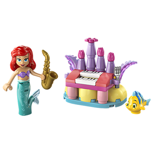 Kocke Lego Disney: Disneyjeva princesa Ariel in Flounderjeva rojstnodnevna glasbena zabava (polimerna vrečka), 39 kock, 5. let (30720)