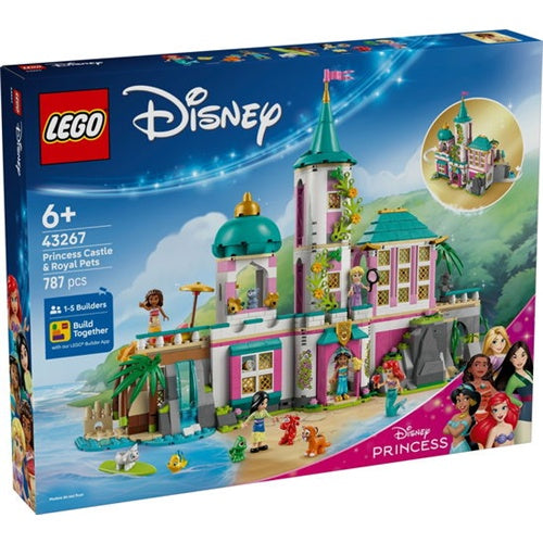Kocke Lego Disney: Princeskin grad in kraljevske domače živali (43267), 787 kock, od 6. let