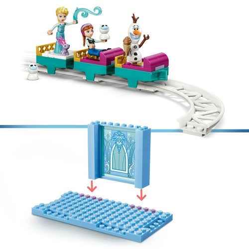 Kocke Lego Disneyjeva princesa Elza in vožnja s sanmi okoli ledene palače, 216 kos, od 4. let 43281