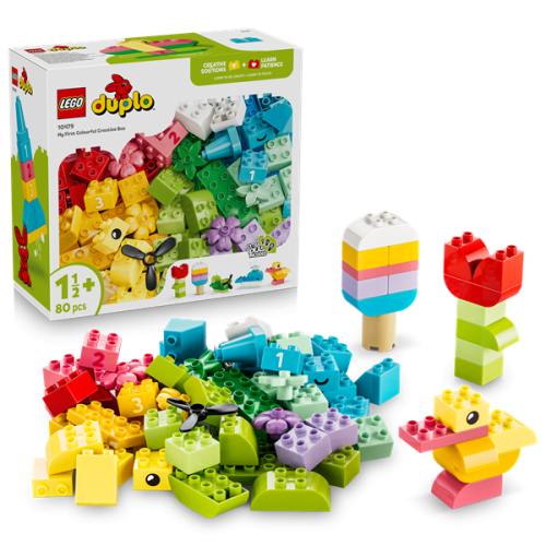 Kocke Lego DUPLO Classic Barvita ustvarjalna škatla, 80 kos, od 18. mesecev (10479)