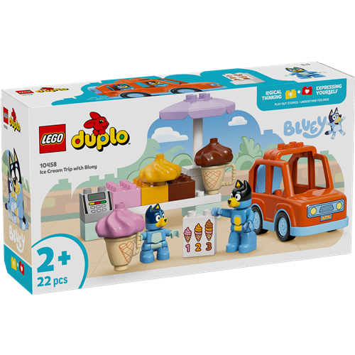 Kocke Lego Duplo: Na sladoled z Bluey (10458), 22 kock, od 2. let