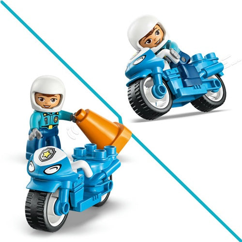 Kocke Lego DUPLO Town Modri policijski motor, 11 kos, od 2. let
