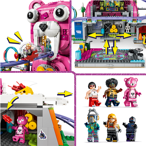 Kocke Lego Fortnite: Rave Cave, 1963 kos, od 12. let (77082)