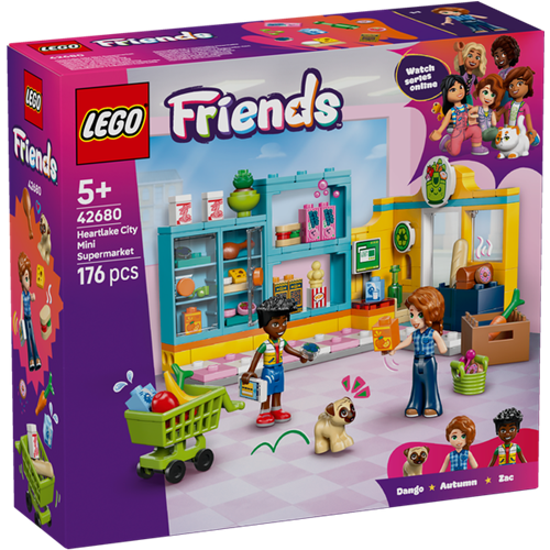 Kocke Lego Friends Minimarket Heartlake City, 176 kos, od 5. let (42680)