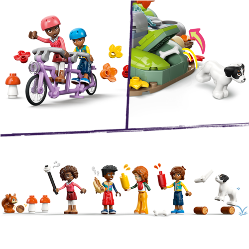 Kocke Lego Friends Prijetna koča v jesenskem gozdu, 1229 kos, od 9. let (42705)