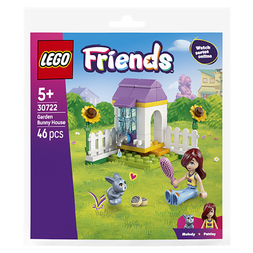 Kocke Lego Friends Vrt s zajčjo kletko (Polybag), 46 kock, od 5. let (30722)