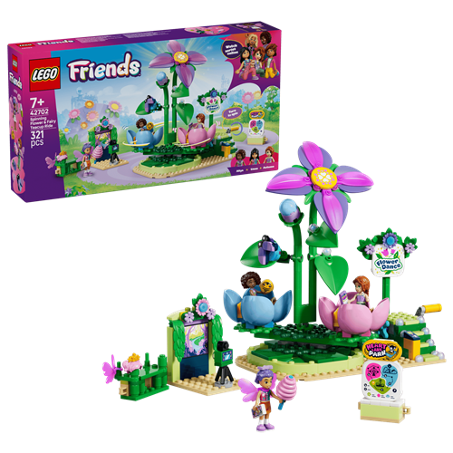Kocke Lego Friends Vrtiljak vilinskih skodelic z okraski iz rož, 321 kos, od 7. let (42702)