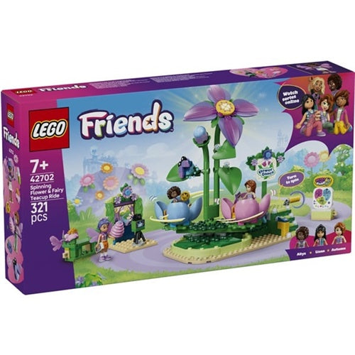 Kocke Lego Friends Vrtiljak vilinskih skodelic z okraski iz rož, 321 kos, od 7. let (42702)