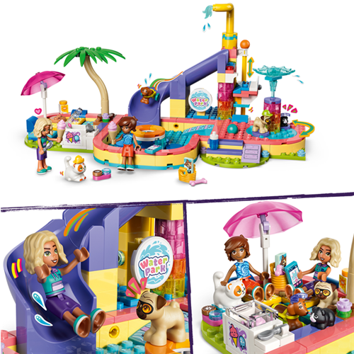 Kocke Lego Friends: Zabaven dan v vodnem parku, 278 kos, od 6. let (42676)