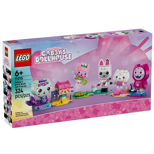 Kocke Lego Gabby's Dollhouse Gabbyjini mačji prijatelji, 324 kock, od 6. let (11215)