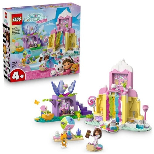 Kocke Lego Gabby's Dollhouse: Gora posladkov in Kittyjin vrt (11205), 263 kock, od 4. let