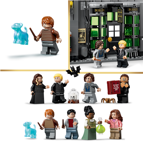 Kocke Lego Harry Potter: Čarovniške trgovine v Prečni ulici, 788 kos, od 8. let (76471)