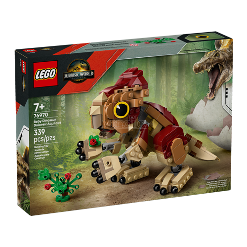 Kocke Lego Jurrasic World: Dinozavrski mladič Dolores: akvilops (76970), 339 kock, od 7. let