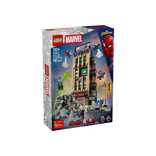 Kocke Lego Marvel Spider-Man proti Mysteriu: Daily Bugle, 781 kock, od 10. let (76342)