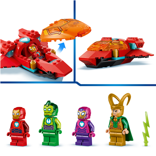 Kocke Lego Marvel Super Heroes: Loki proti ekipi Iron Man, 204 kos, od 4. let (11211)