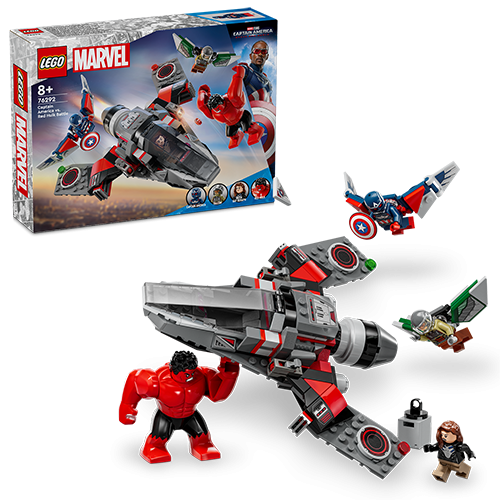 Kocke Lego Marvel Super Heroes: Spopad Stotnika Amerike z Rdečim Hulkom (76292)