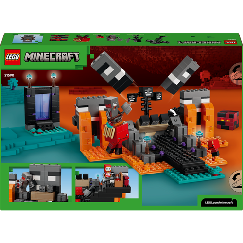 Kocke Lego Minecraft : Dvoboj z Witherjem, 494 kock, od 8. let (21590)