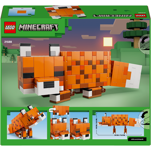Kocke Lego Minecraft Lisica, 497 kock, od 10. let (21588)
