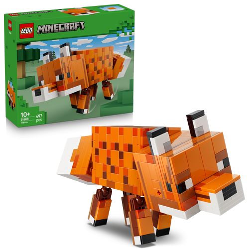 Kocke Lego Minecraft Lisica, 497 kock, od 10. let (21588)