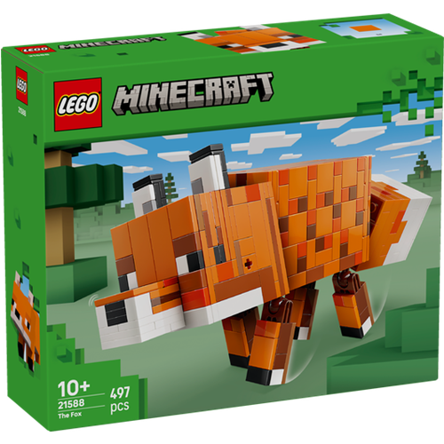 Kocke Lego Minecraft Lisica, 497 kock, od 10. let (21588)