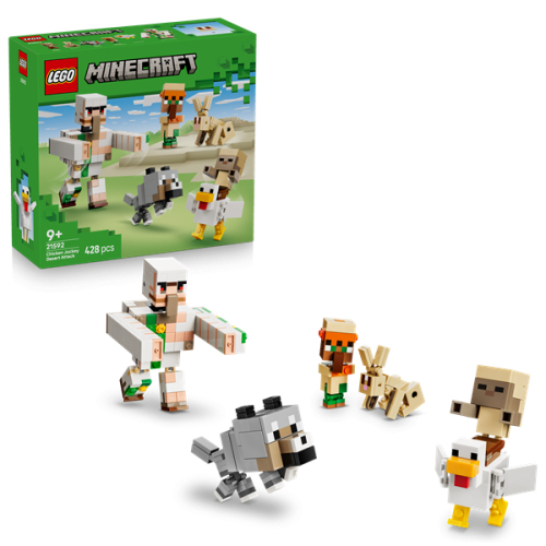 Kocke Lego Minecraft: Napad kokošjega jezdeca v puščavi, 428 kos, od 9. let (21592)