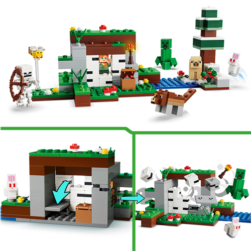 Kocke Lego Minecraft: Prva nočna pustolovščina, 301 kos, od 8. let (21593)