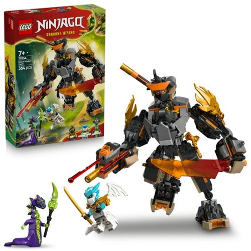 Kocke Lego Ninjago Coleov akcijski robot in zmaj Zane, 364 kock, od 7. let (71854)