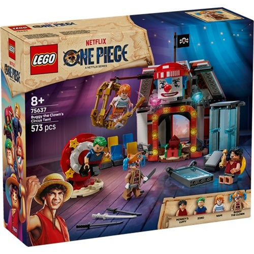 Kocke Lego One Piece: Cirkuški šotor Buggyja the Clowna (75637), 573 kock, od 8. let
