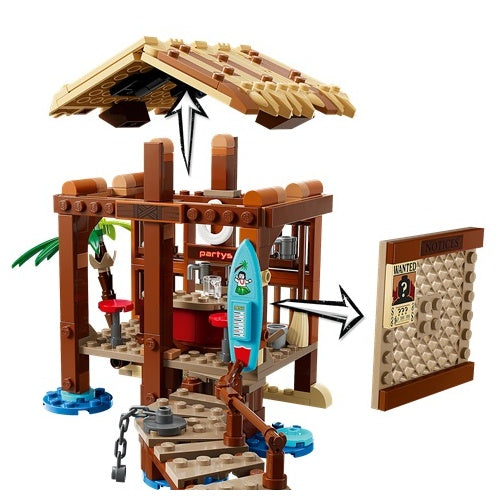 Kocke Lego One Piece: Koča v vasi Windmill Village (75636), 299 kock, od 8. let