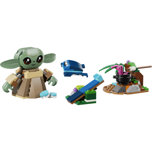 Kocke Lego Star Wars Grogus Home, 107 kock, od 4. let (75443)