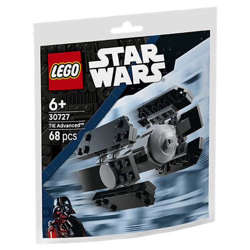 Kocke Lego Star Wars TIE Advanced Mini Model Construction Toy (polimerna vrečka), 68 kock, od 6. let (30727)