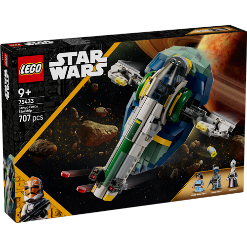 Kocke Lego Star Wars: Zvezdna ladja Janga Fetta (75433), 707 kock, od 9. let