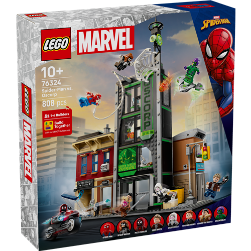Kocke Lego Super Heroes: Spider-Man proti Oscorp (76324); 808 kock, od 10. let