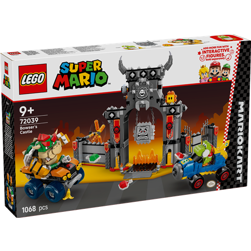 Kocke Lego Super Mario Kart: Mario Kart™ – Bowser's Castle (72039), 1068 kock, od 9.let