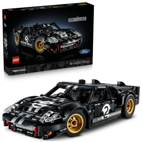 Kocke Lego Technic dirkalnik Ford GT40 MKII iz leta 1966, 793 kock, od 18. let (42223)