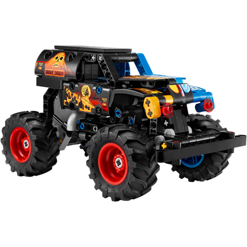 Kocke Lego Technic Monster Jam Grave Digger Ogenj in led, 263 kos, od 7. let 42219