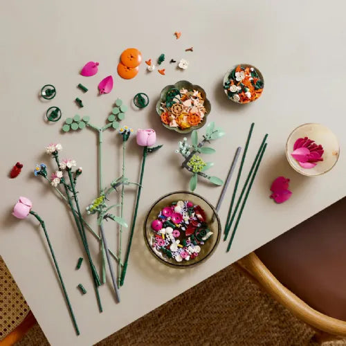 Kocke Lego Botanical Collection: Čudovit šopek z rožnatimi cvetovi (10342)