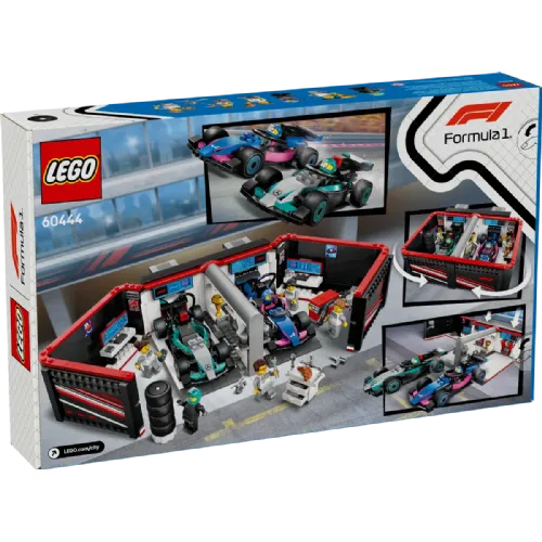 Kocke Lego City: Avtomehanična delavnica F1® ter dirkalnika Mercedes-AMG in Alpine (60444)