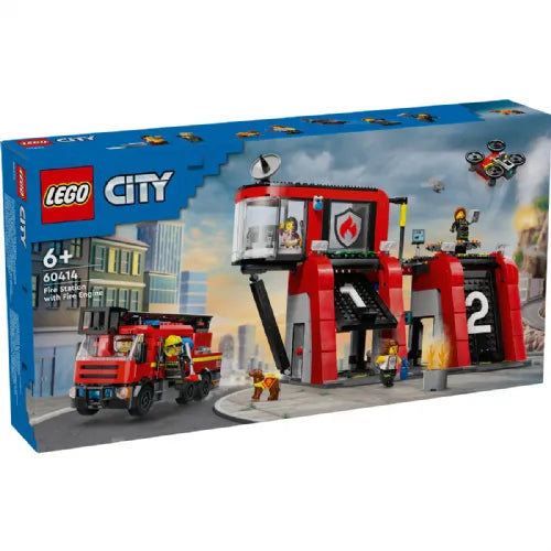 Kocke Lego® City: Gasilska postaja z gasilskim vozilom (60414)