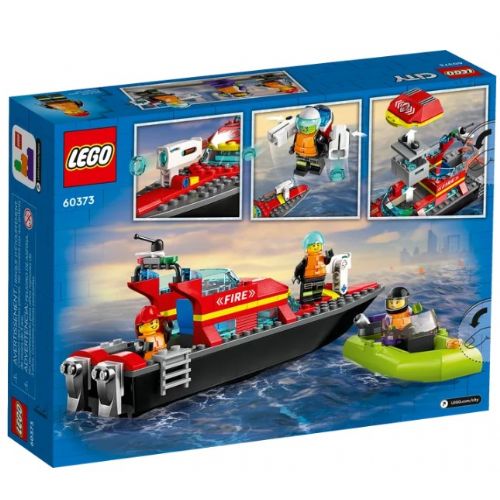 Kocke Lego® City: Gasilski reševalni čoln (60373)
