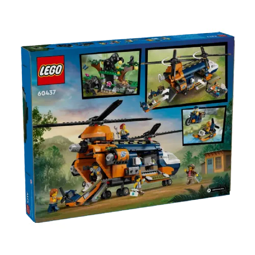 Kocke Lego City: Helikopter v postojanki raziskovalca džungle (60437)