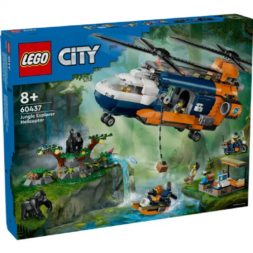 Kocke Lego City: Helikopter v postojanki raziskovalca džungle (60437)