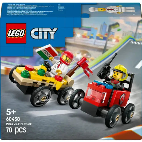 Kocke Lego City: Paket dirkalnih vozil picopek proti gasilcu (60458)